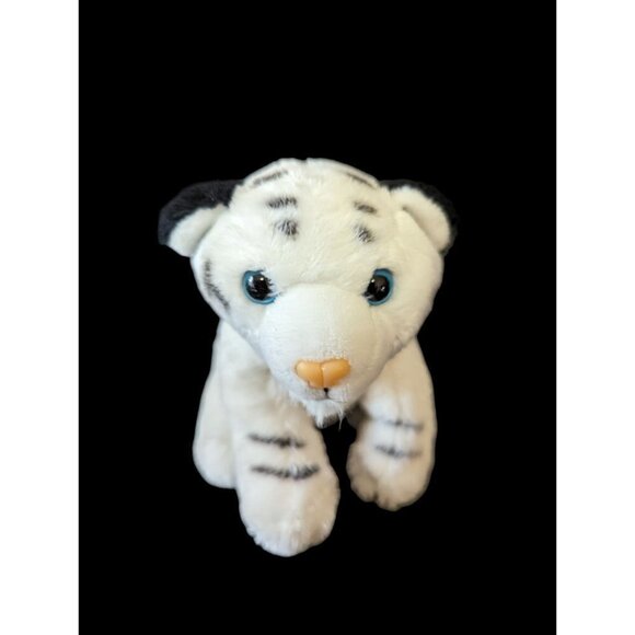 Wild Republic Other - Wild republic white tiger baby plush stuffed animal toy 4" blue eyes